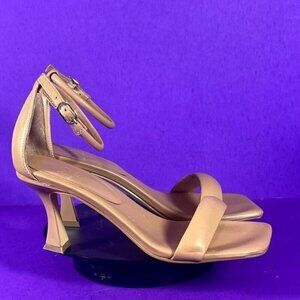 Marc Fisher Brown Leather Derine High Heel Dress Sandals Shoe Size 7